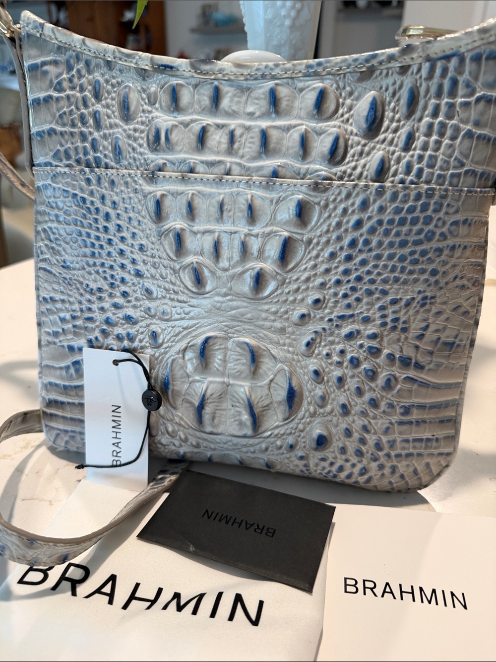 Brahmin Jody Crossbody in Bluestone Melbourne